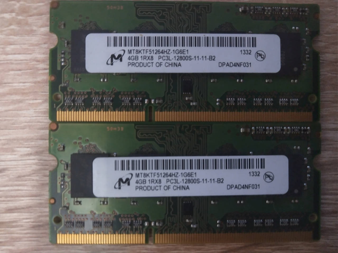 

Память Micron 4 GB DDR3 SO-DIMM 1600MHz (MT8KTF51264HZ-1G6E1) PC3L