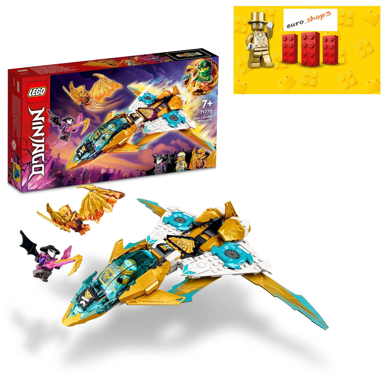

LEGO Ninjago Золотой дракон Зейна 71770, Золотистый