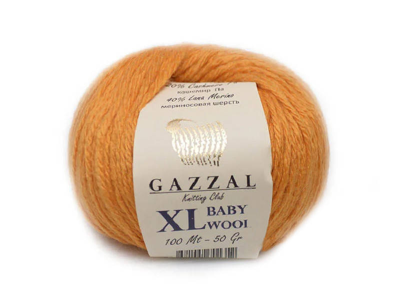 

Gazzal Baby Wool XL, Оранж №837, Оранжевый