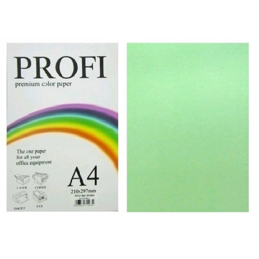 

Папір для друку кольоровий 80г / м2, PROFI, зелений, Зелёный