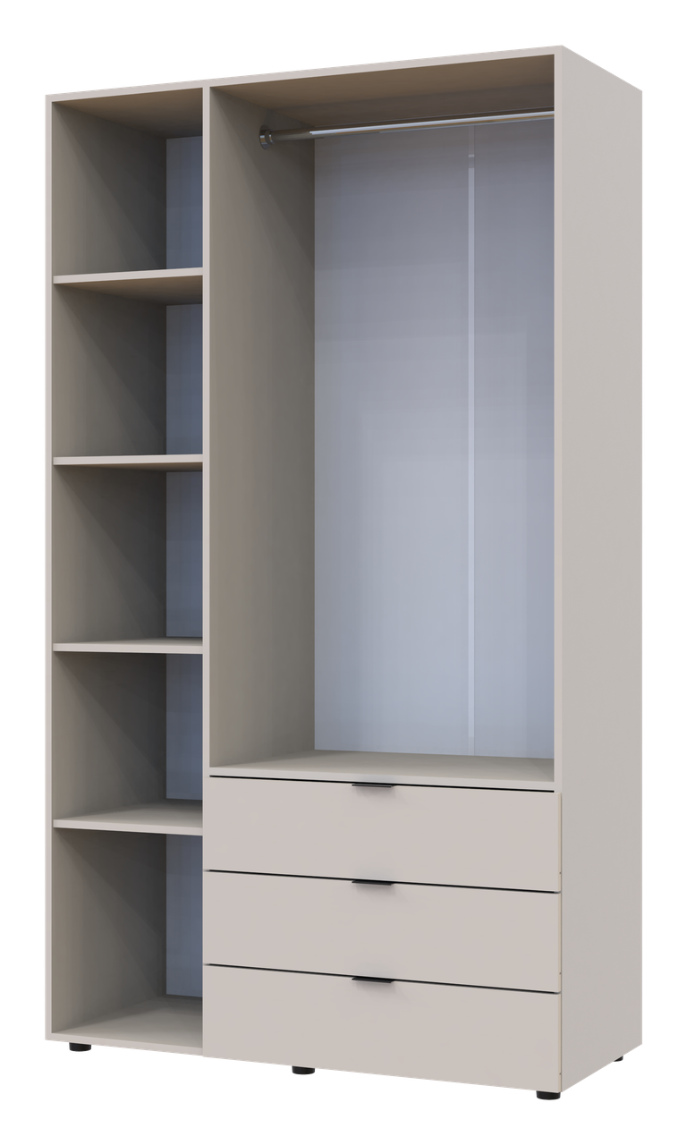 Розпашна Шафа для одягу Doros Гелар Кашемір 3 ДСП 116.2х49.5х203.4 (80737633) 6