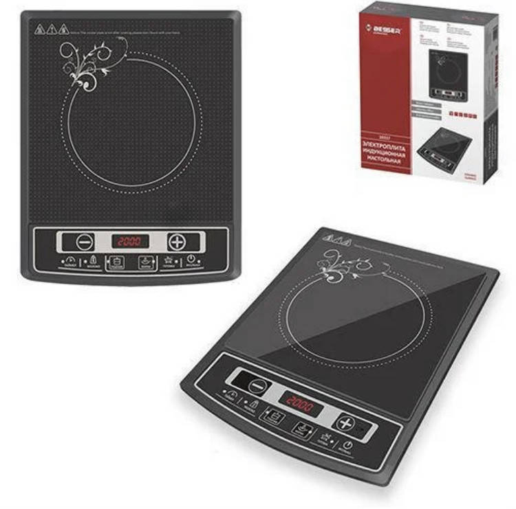 

Индукционная плита Besser 2000 Вт электроплита электрическая печь