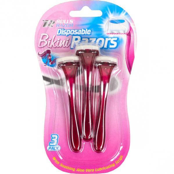 

Набор бритв женских для бикини 3 шт, одно лезвие, блистер 16×9,5 см, Розовый