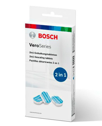 

Таблетки для очистки от накипи кофемашин Bosch VeroSeries 2in1, TCZ8002A, 3 шт