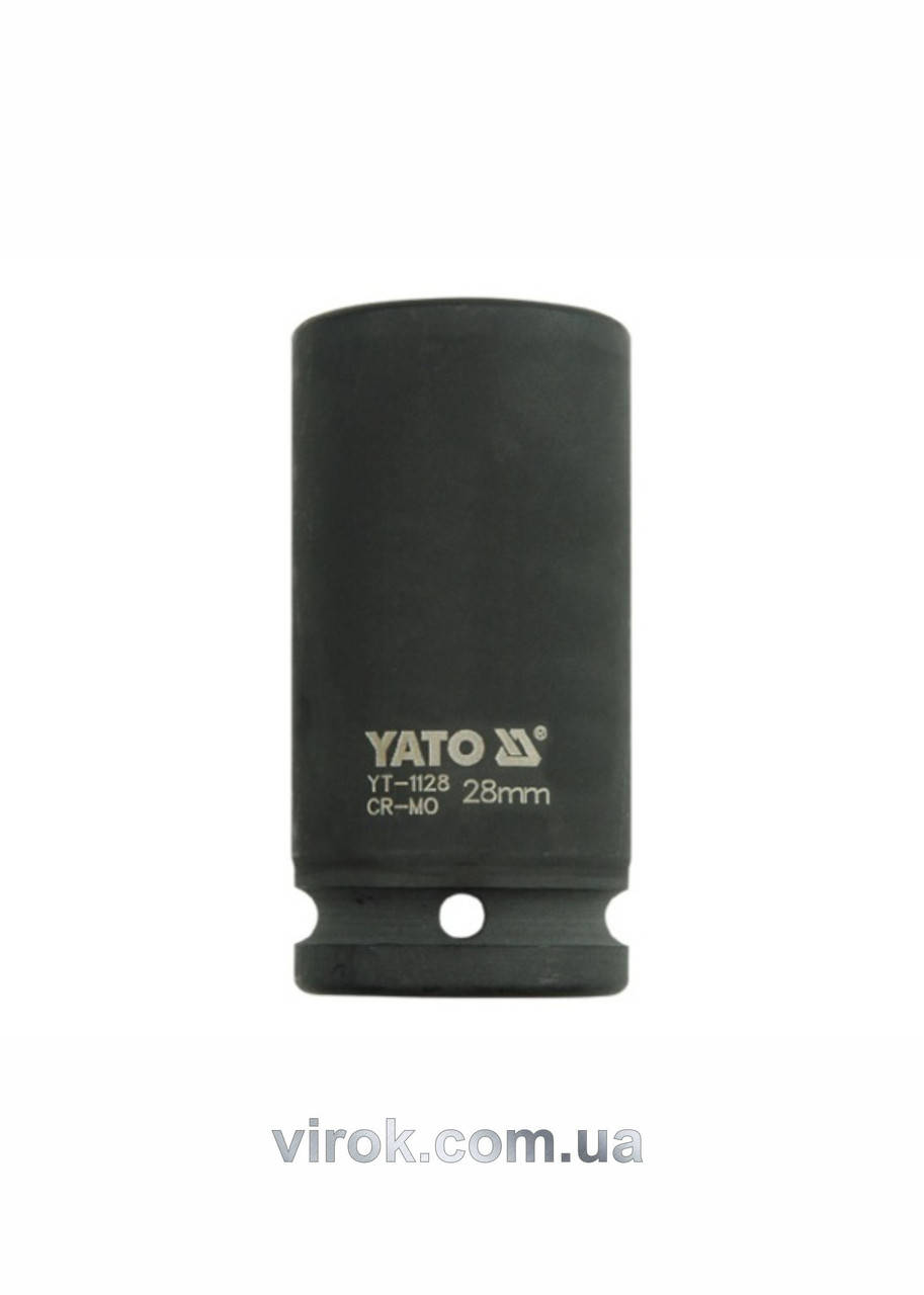 

Головка торцевая ударная шестигранная YATO 3/4" М28 х 90 мм YT-1128