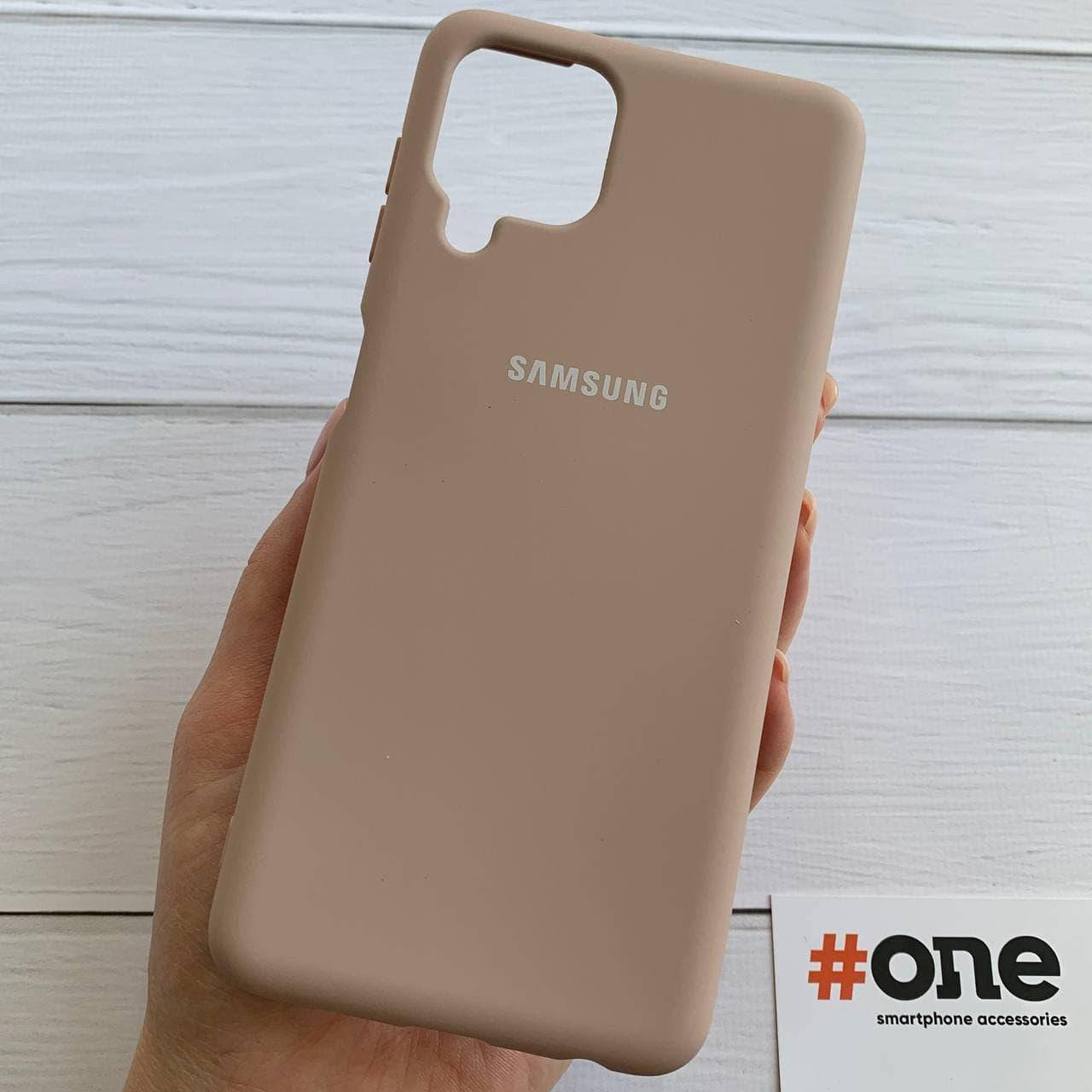 

Чехол для Samsung Galaxy A22 с микрофиброй бархатный плотный чехол на телефон самсунг а22 пудровый Full