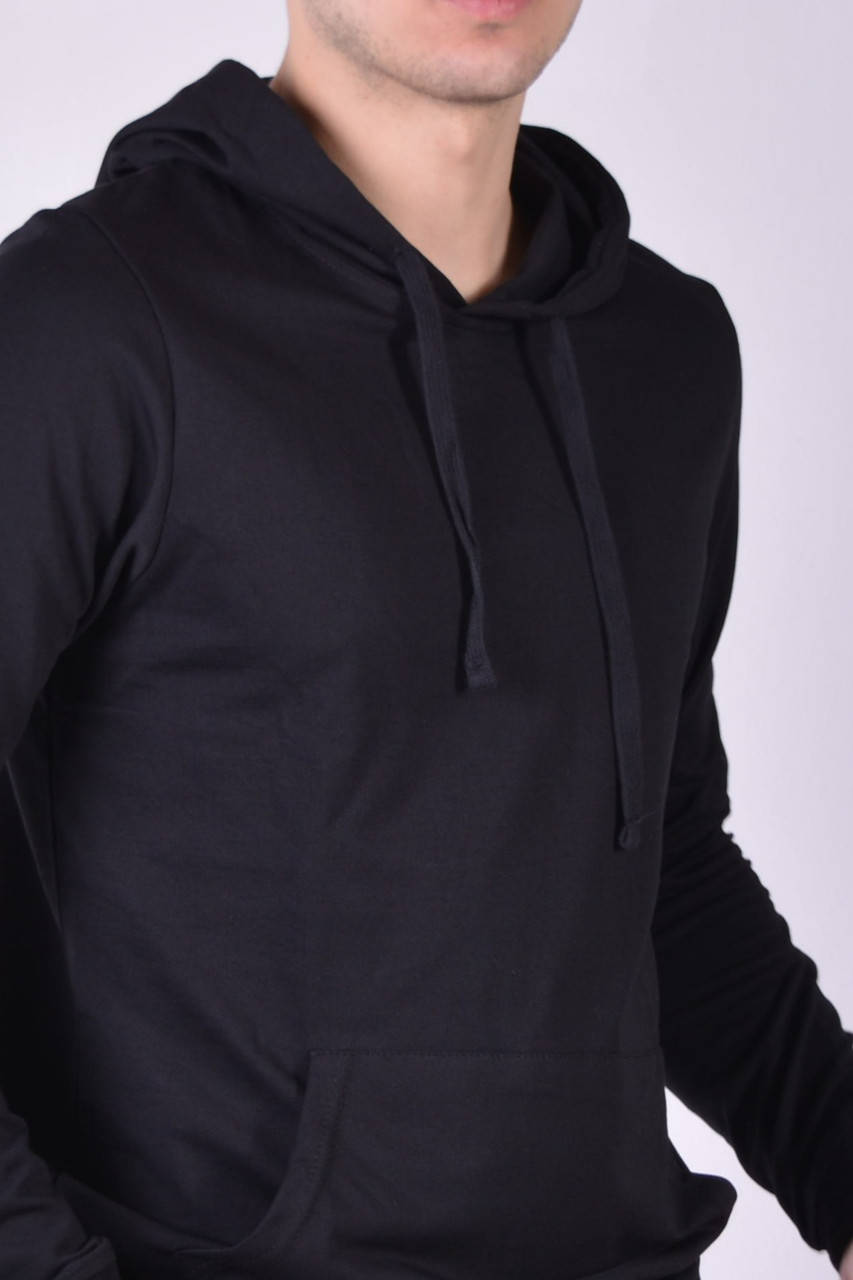 

Размеры: ,,,,. Мужская кофта с капюшоном - худи / Трикотаж двунитка, Узбекистан - черная, Черный