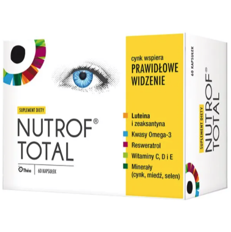 

Нутроф Тотал Nutrof Total Витамины Для Глаз и Зрения 60 кап Laboratoires Thea Франция Оригинал