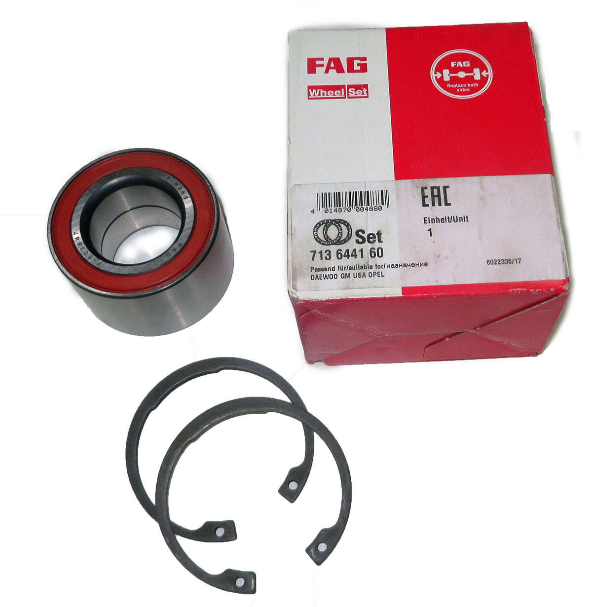 

Подшипник ступицы ЛАНОС (двиг.1,5) передней R13 FAG (713 6441 60), (FAG)
