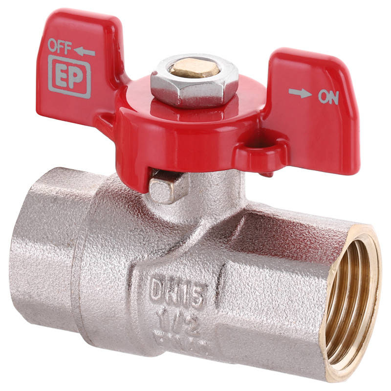 

Кран шаровый 1/2" ГГБ Europroduct, Красный