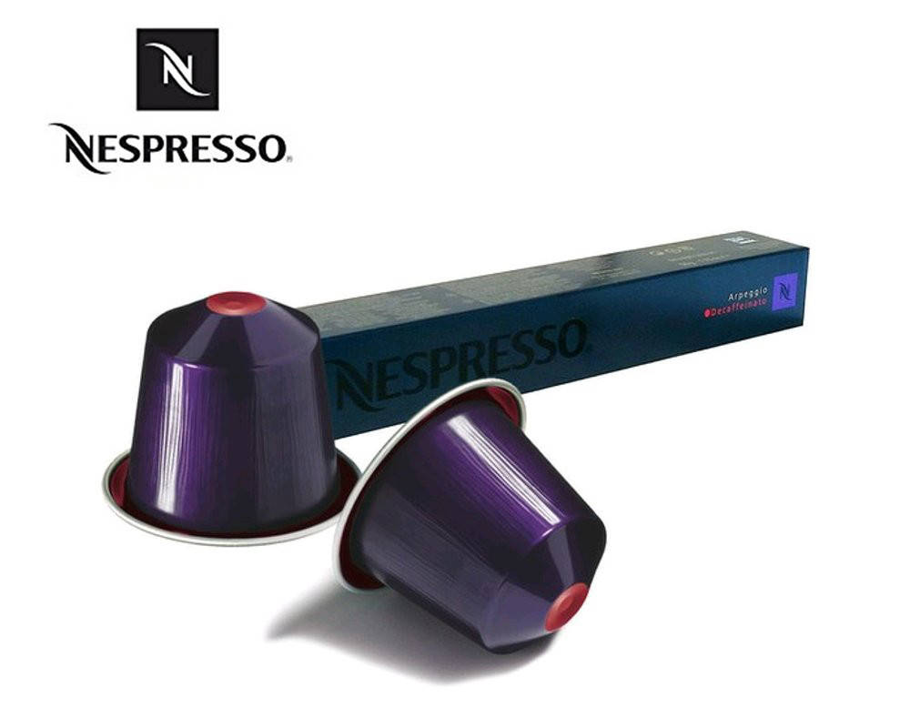 

Кофе в капсулах Nespresso Arpeggio Decaffeinato, без кофеин 9 (тубус 10 шт.), Швейцария