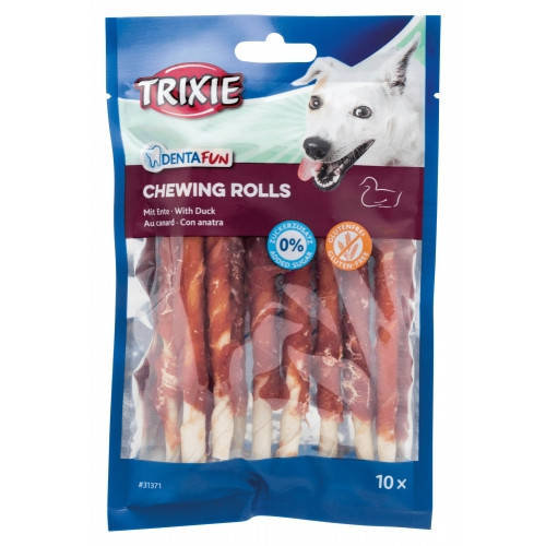 

TRIXIE Denta Fun Chewing Rolls Палочки для собак с утиной грудкой 12 см, 30 шт, 240 г