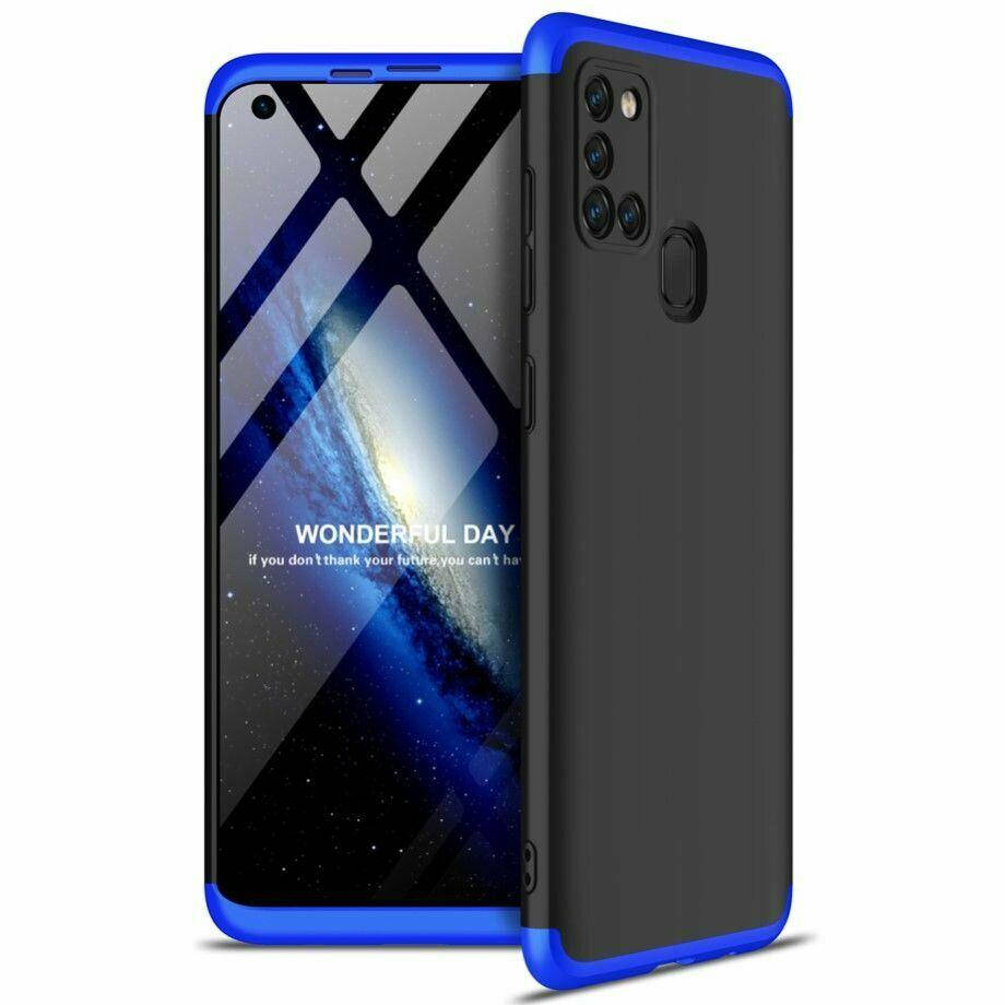 

Чехол GKK 360 для Samsung Galaxy A21s 2020 / A217F Бампер оригинальный Black-Blue