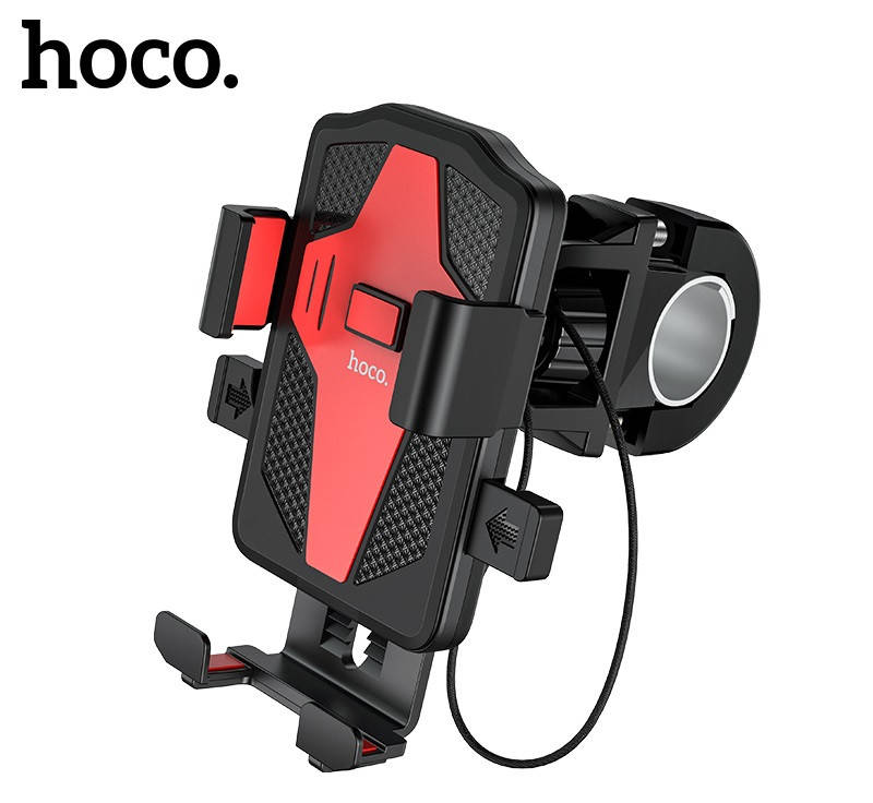 

Универсальный полуавтоматический держатель для велосипеда и для мотоцикла HOCO Flying CA73 Черно-Красный, Черный