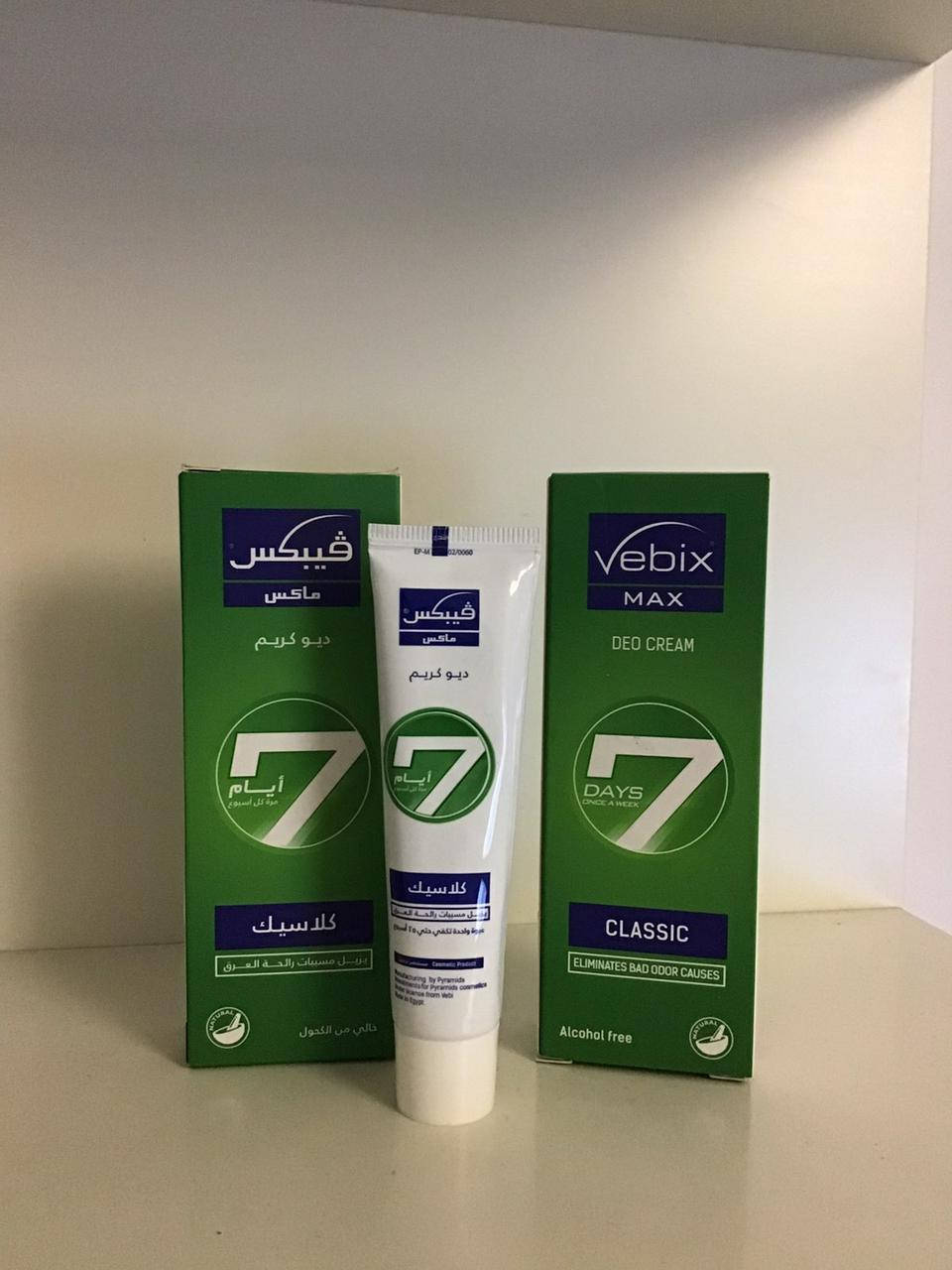 

Дезодорант VEBIX Deo Cream Max 7 Classic Days Египет 25 мл