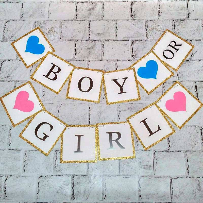 

Гирлянда флажки BOY or GIRL 90081
