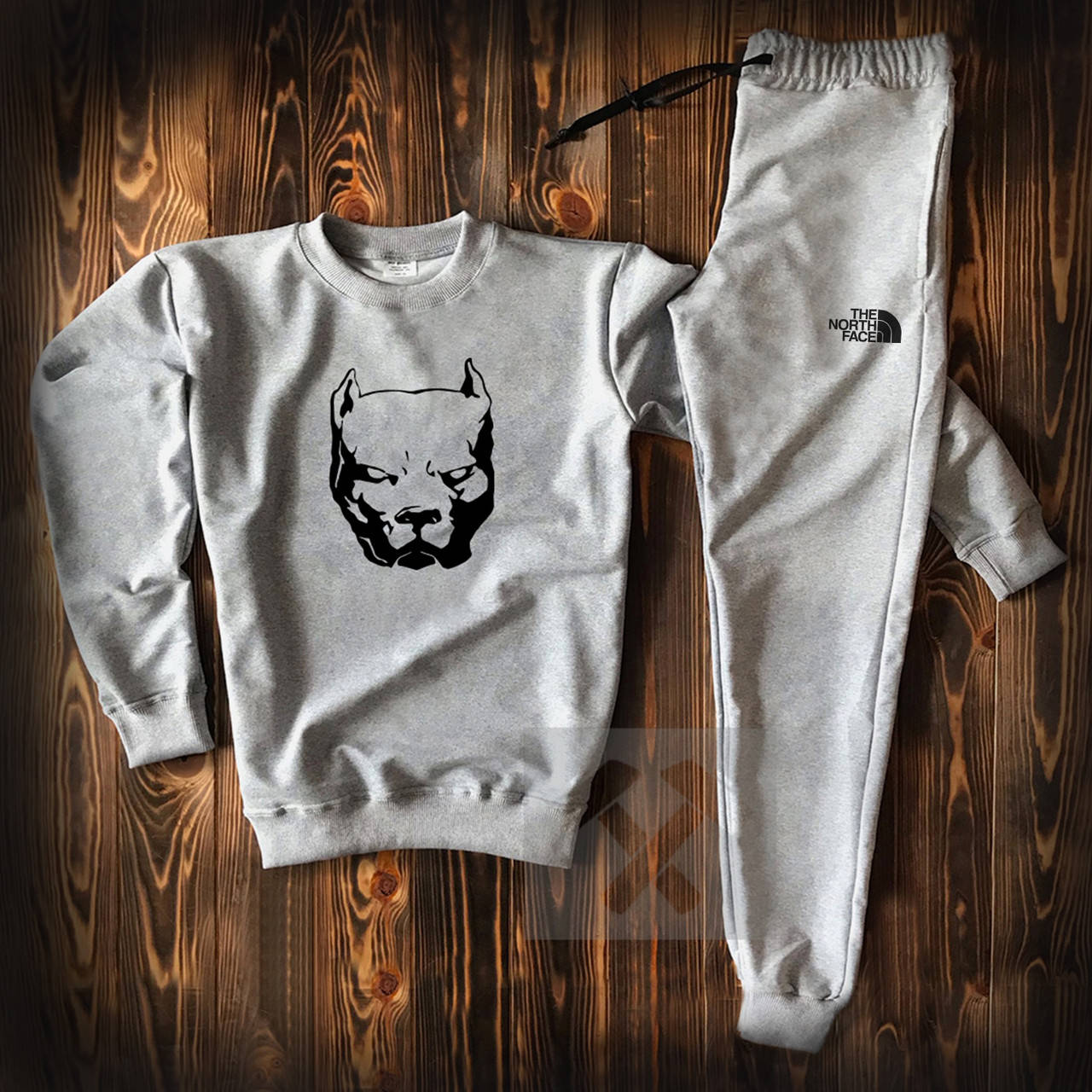 

Мужской спортивный костюм в стиле Pitbull Серый, S