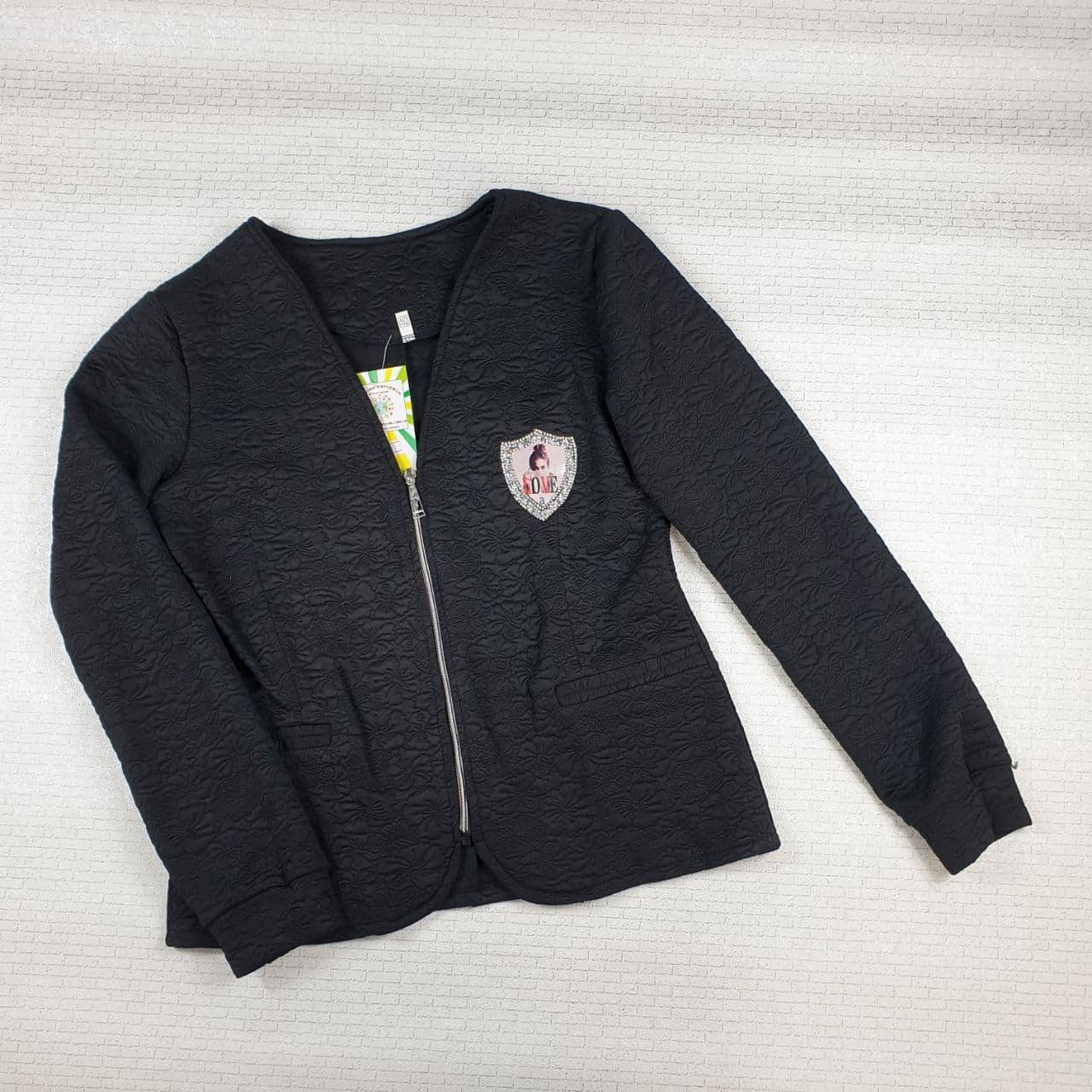 

Кофта на змейке в школу на девочку 134, 140, 146, 152, 164 см, черный 164