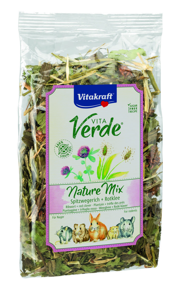 

Сено для грызунов подорожник и клевер Vitakraft Vita Verde 70гр