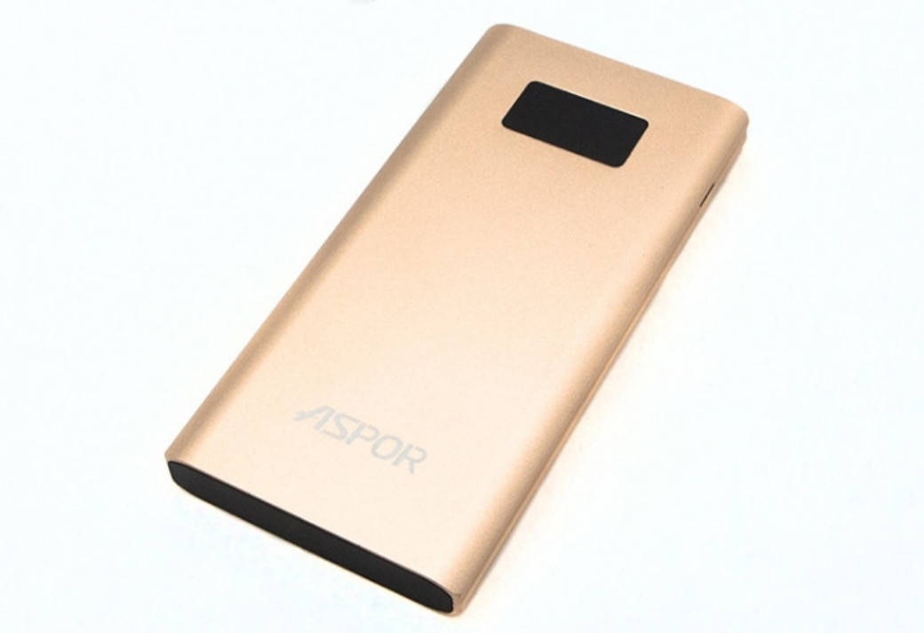 

Power Bank, Aspor-A387S, 10000mAh Gold