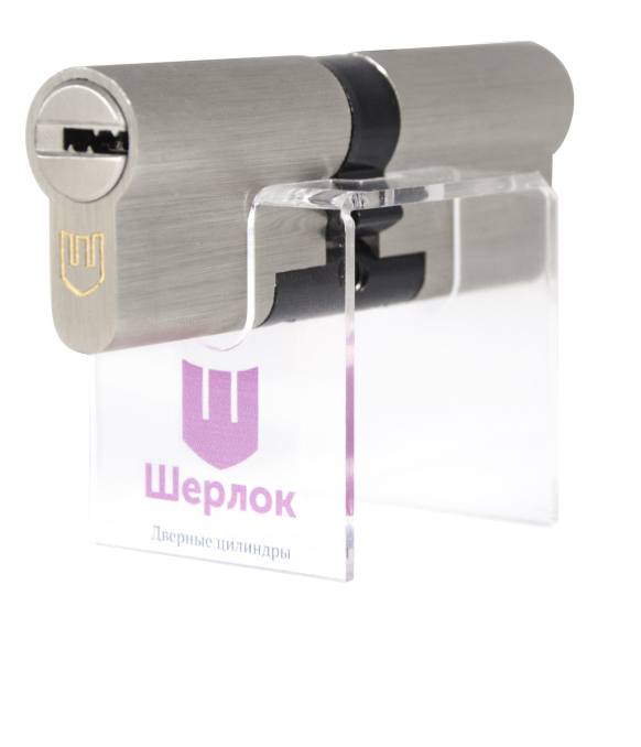 

Цилиндр Шерлок HK ключ/ключ 80 мм 35х45, сатин