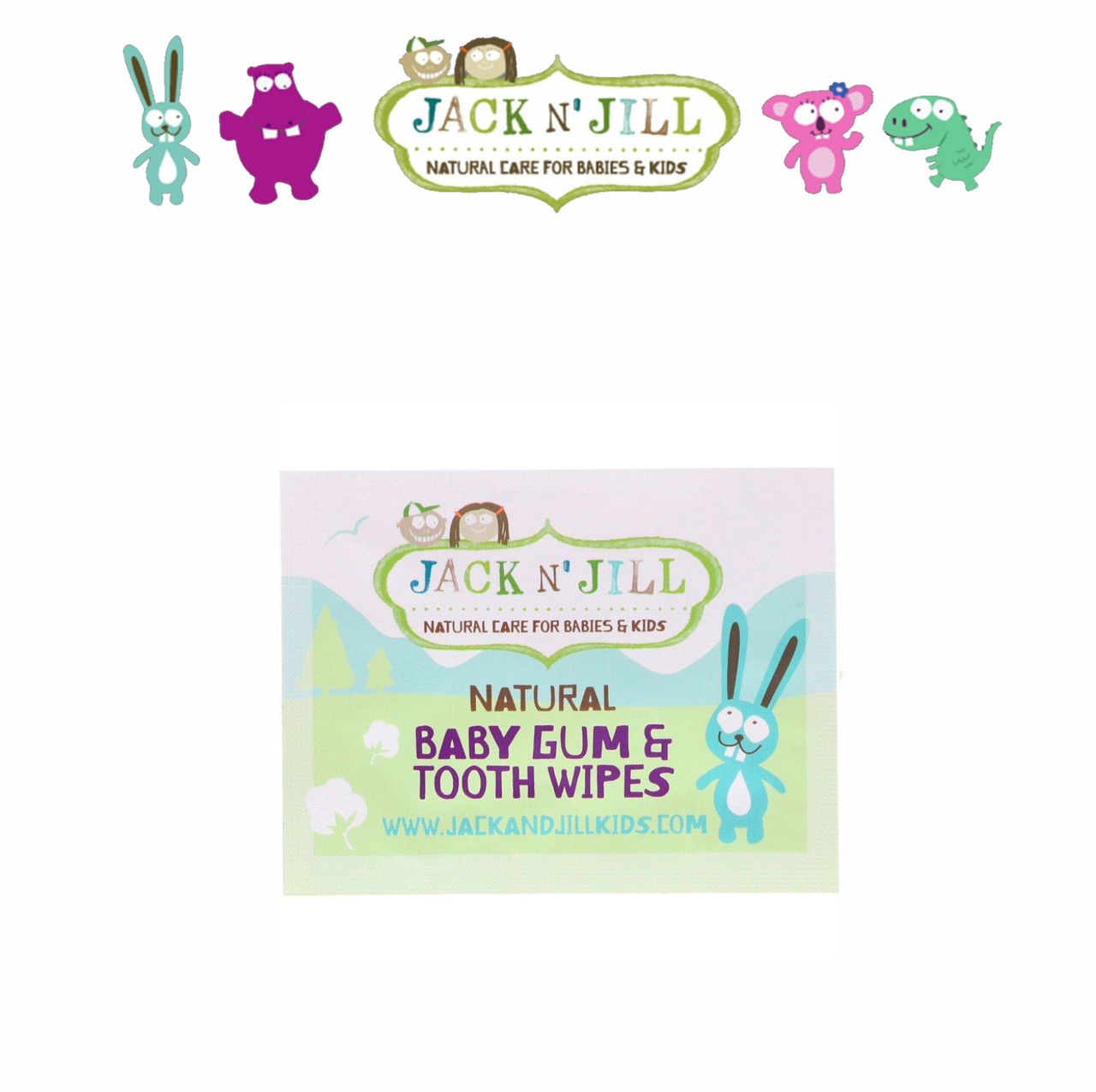 

Салфетки Jack N' Jill Baby Gum для новорожденных 1 шт