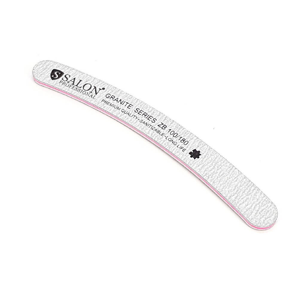 

Пилка для ногтей Salon Professional GRANITE Series 100/180, банан