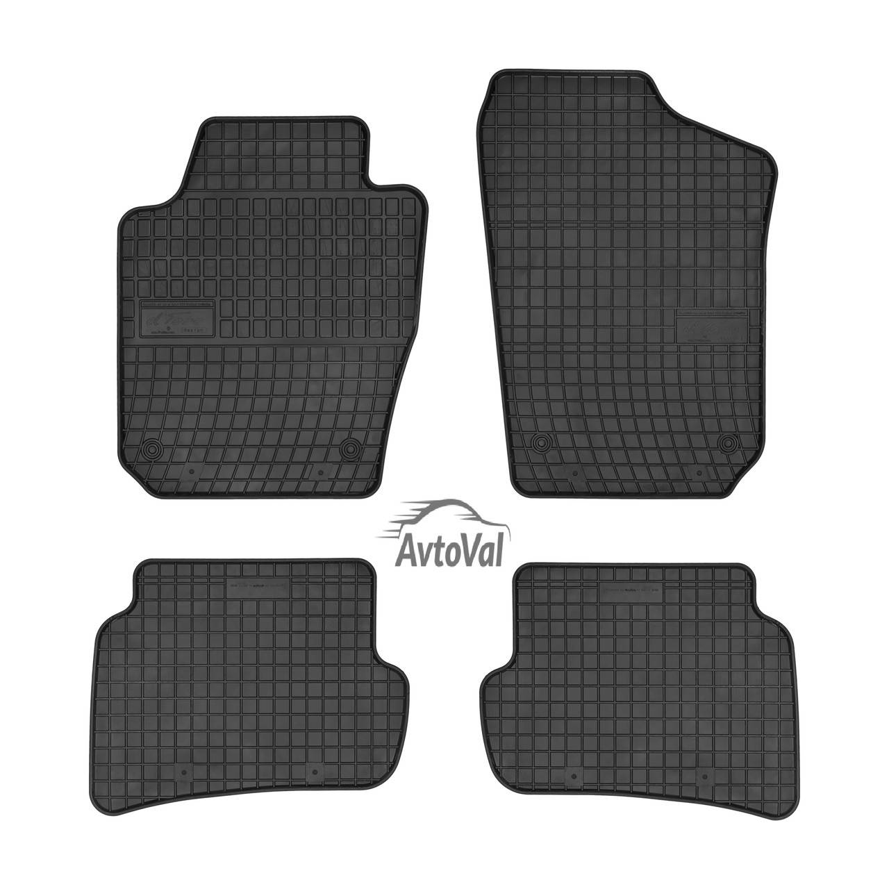 

Коврики Seat Ibiza IV от 2008 - 2017 в салон резиновые Frogum (Польша), Черный