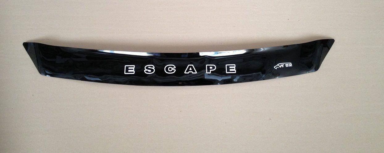 

Мухобойка Ford Escape (короткий) (2012>) (VT-52) Дефлектор капота накладка