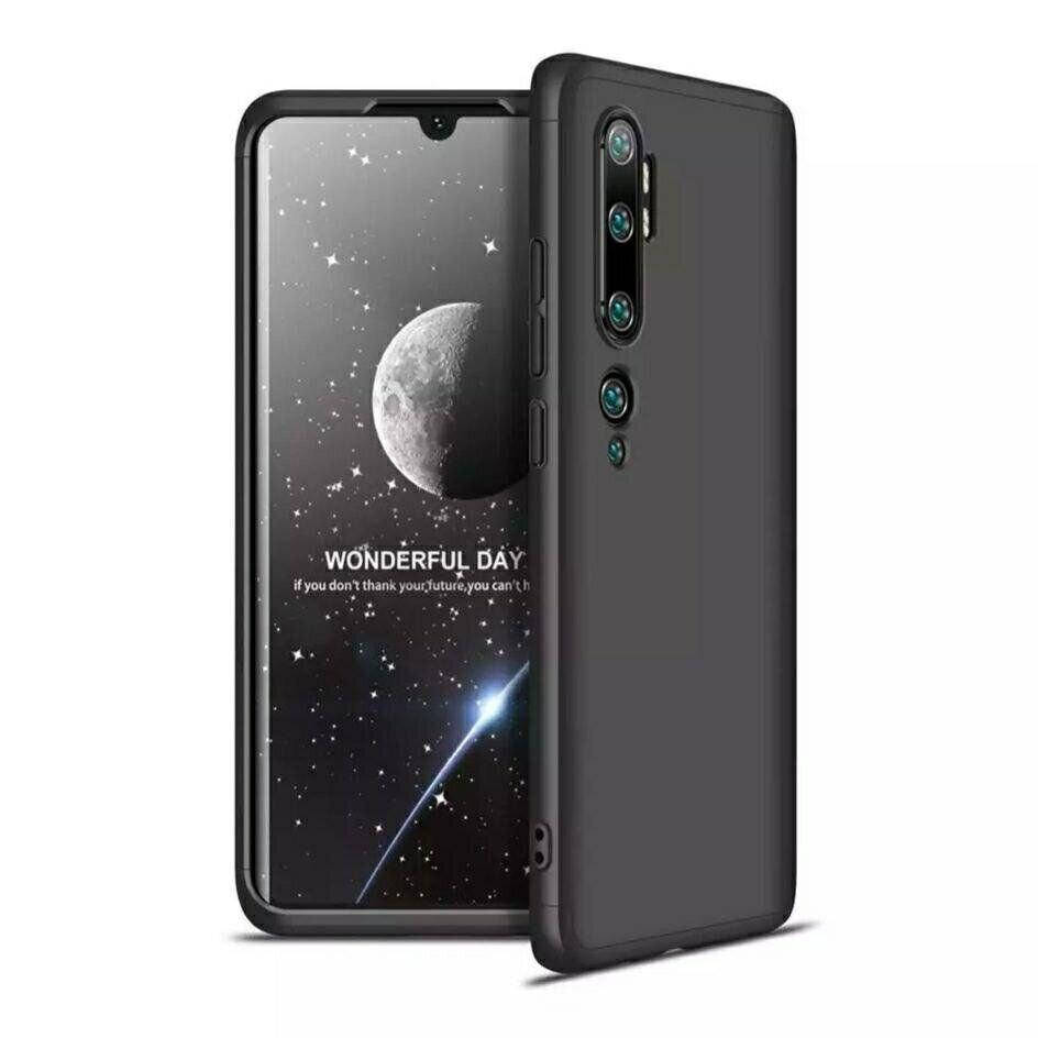 

Чехол GKK 360 градусов для Xiaomi Mi Note 10 / 10 Plus цвет Черный