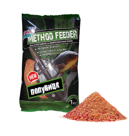 

Прикормка "METHOD FEEDER" Клубника 1 кг