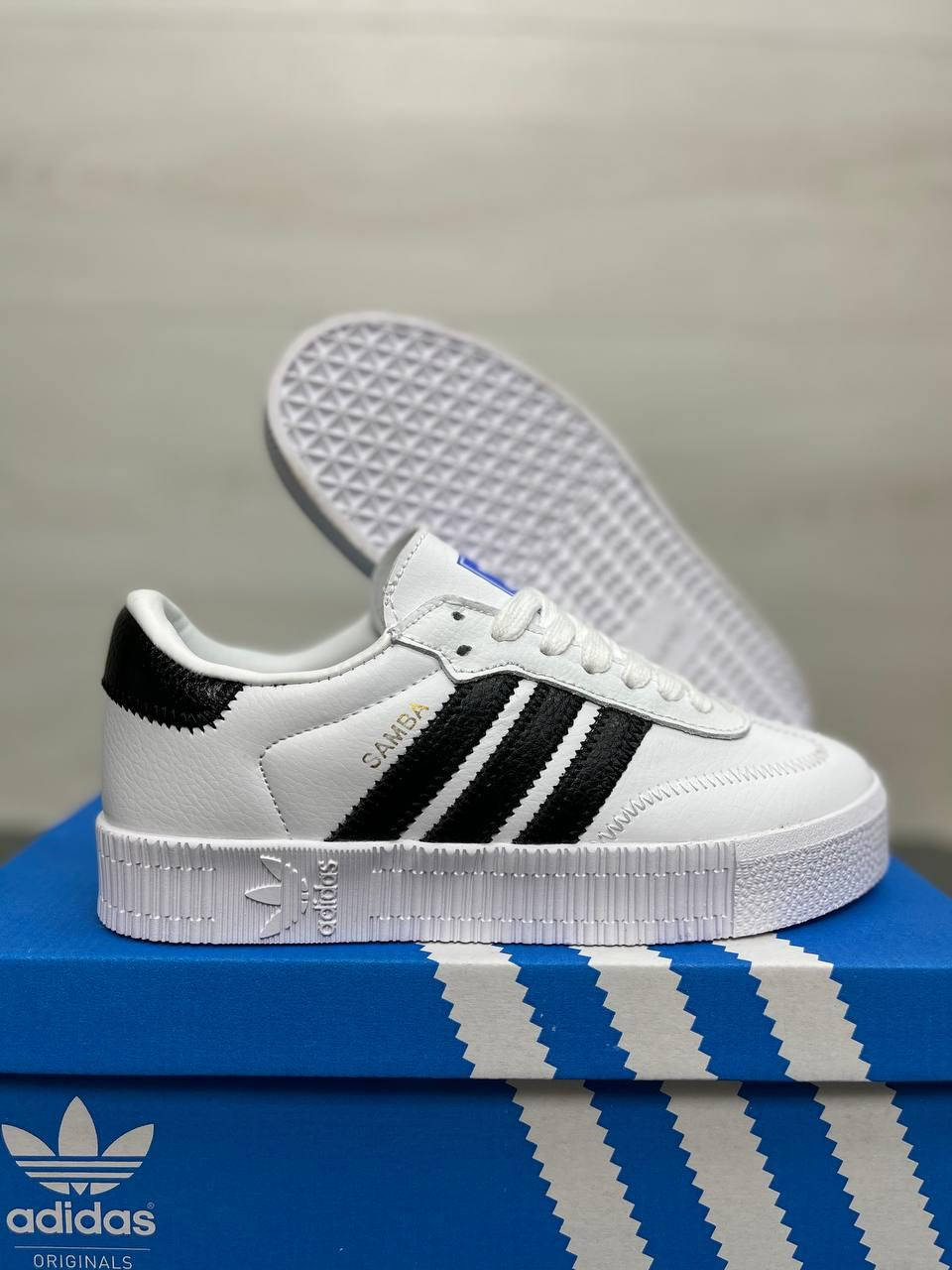 

Женские кеды Adidas Originals Sambarose W White/Black, Белый