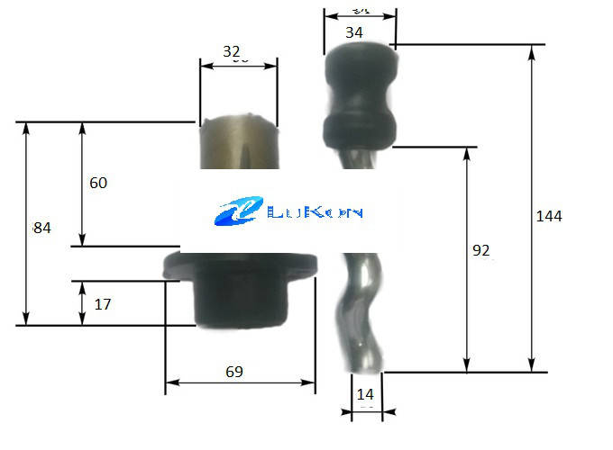 

Запчасть шнек для насоса Lukon sprut aquatica euroaqua QJD 0,37