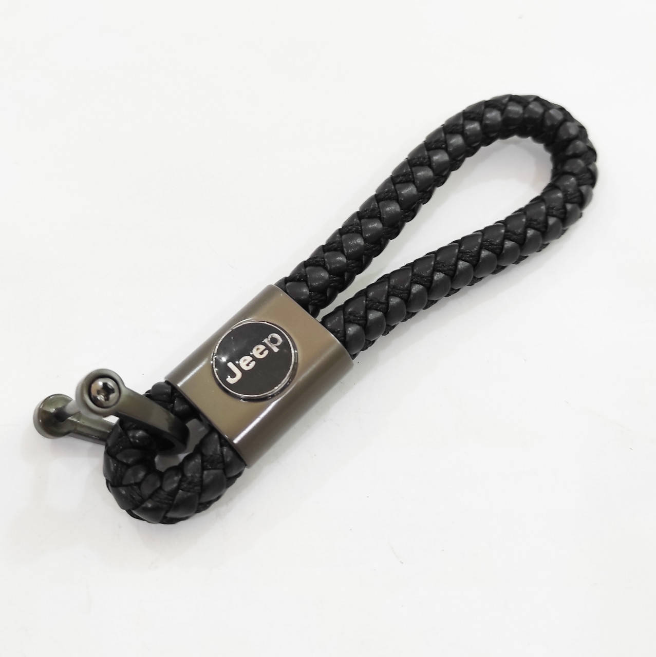 

Брелок для ключей Jeep Джип (плетеный) Брелок для автомобильных ключей, Черный