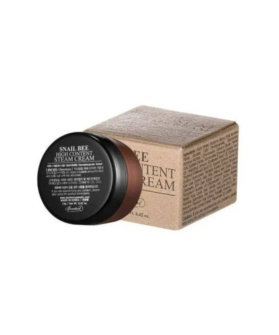 

Крем з муцином улитки и пчелинным ядом Benton Snail Bee High Content Steam Cream, 12 мл