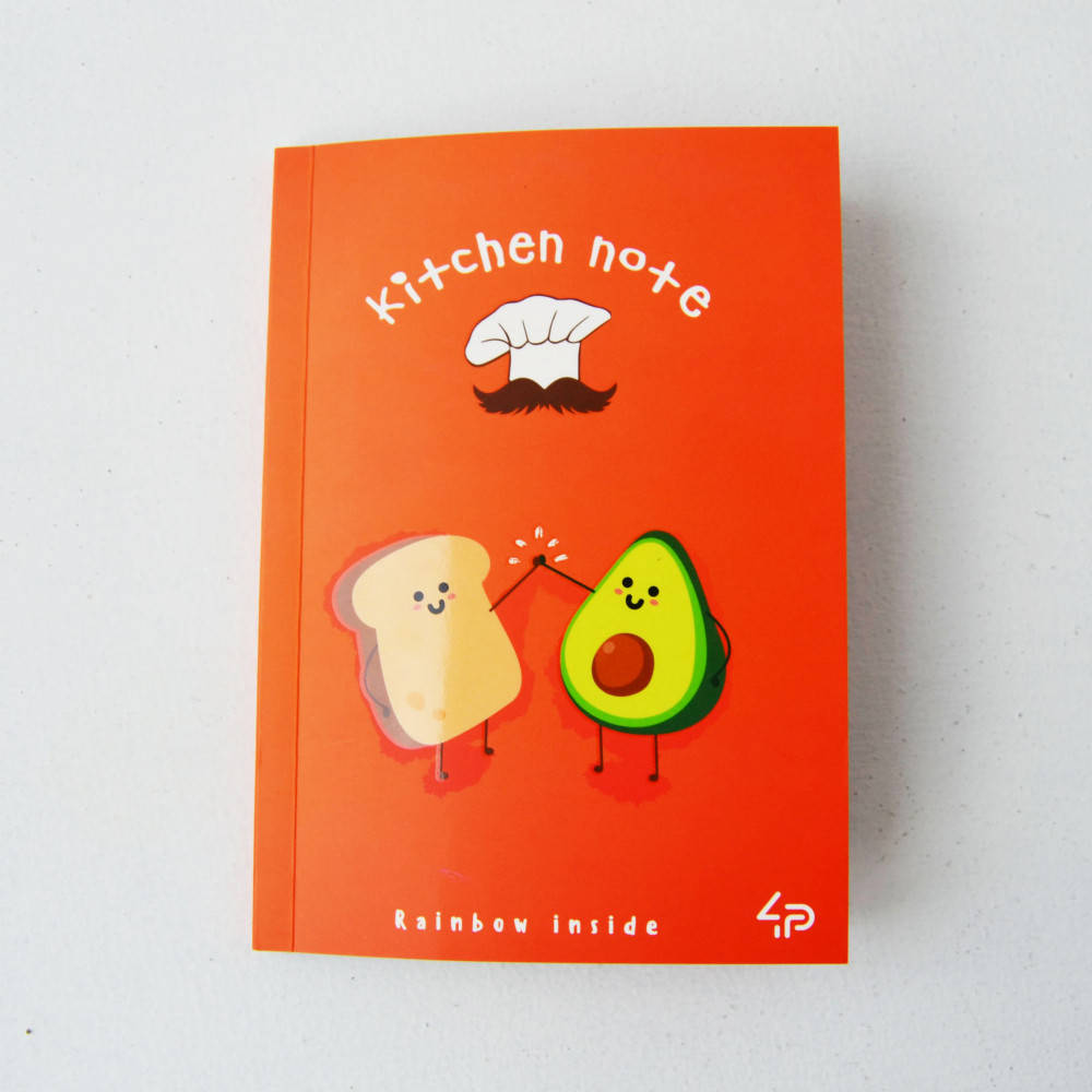 

Блокнот А6 с цветными листами Profi Rainbow avocado 96 страниц 901234
