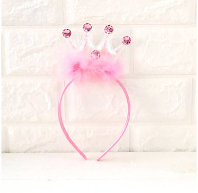 

Обруч Корона с пушком розовая Z-134