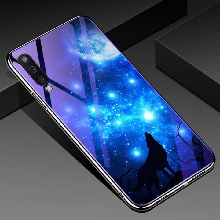 

Чехол Glass-case для Samsung Galaxy A30s 2019 / A307F бампер Wolf