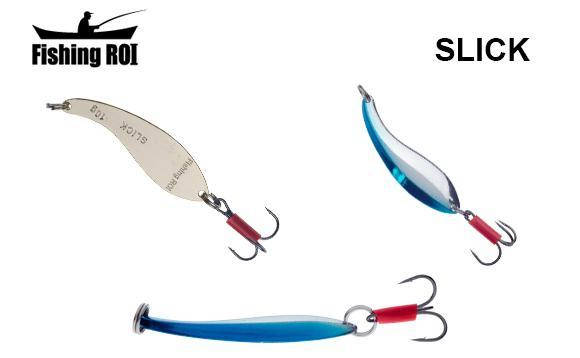 

Блесна Fishing ROI Slik 10 gr цвет 018 ( серебро+голубой )