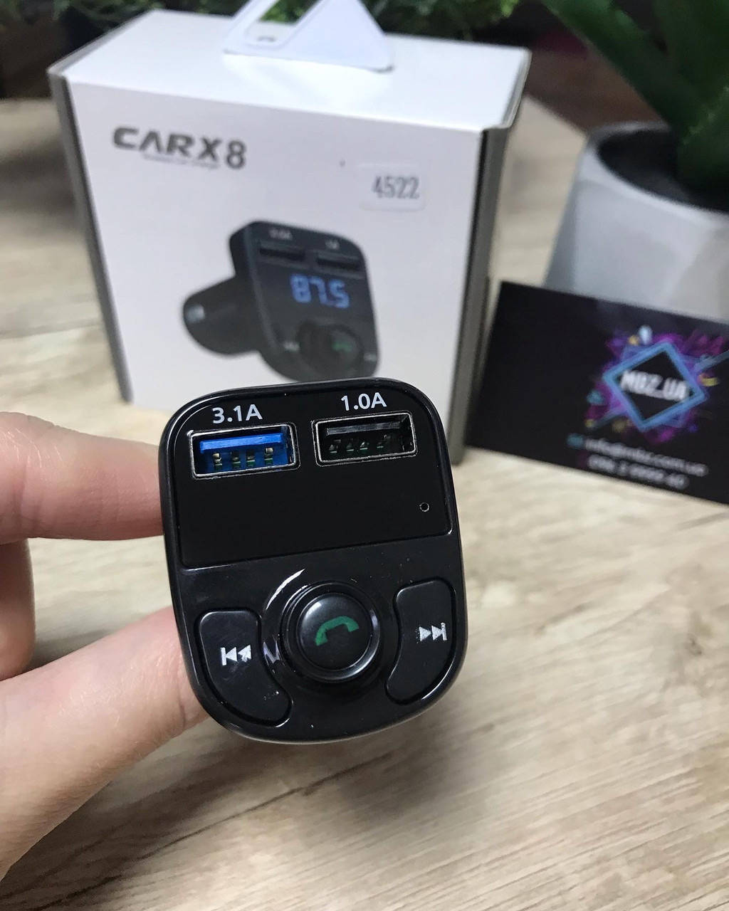

Трансмиттер CAR X8 FM модулятор MP3 Bluetooth