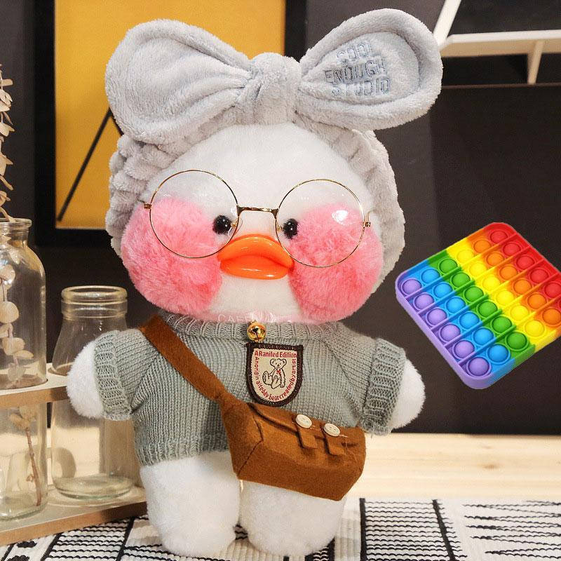 

Оригинальная Уточка Лалафанфан Cafe Mimi (Lalafanfan), утка мягкая игрушка (l_10301)