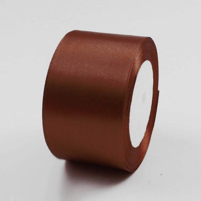 

Лента атласная 5 см коричневая