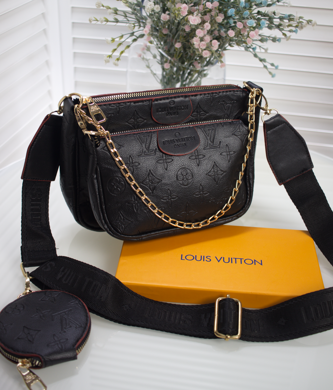 

Сумка женская в стиле Луи Витон / Louis Vuitton 3 в 1, Черный