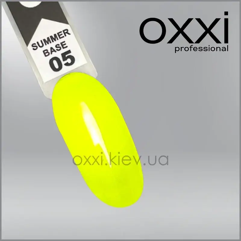 

Цветная база OXXI 10 мл Summer 05 ярко желтая неоновая