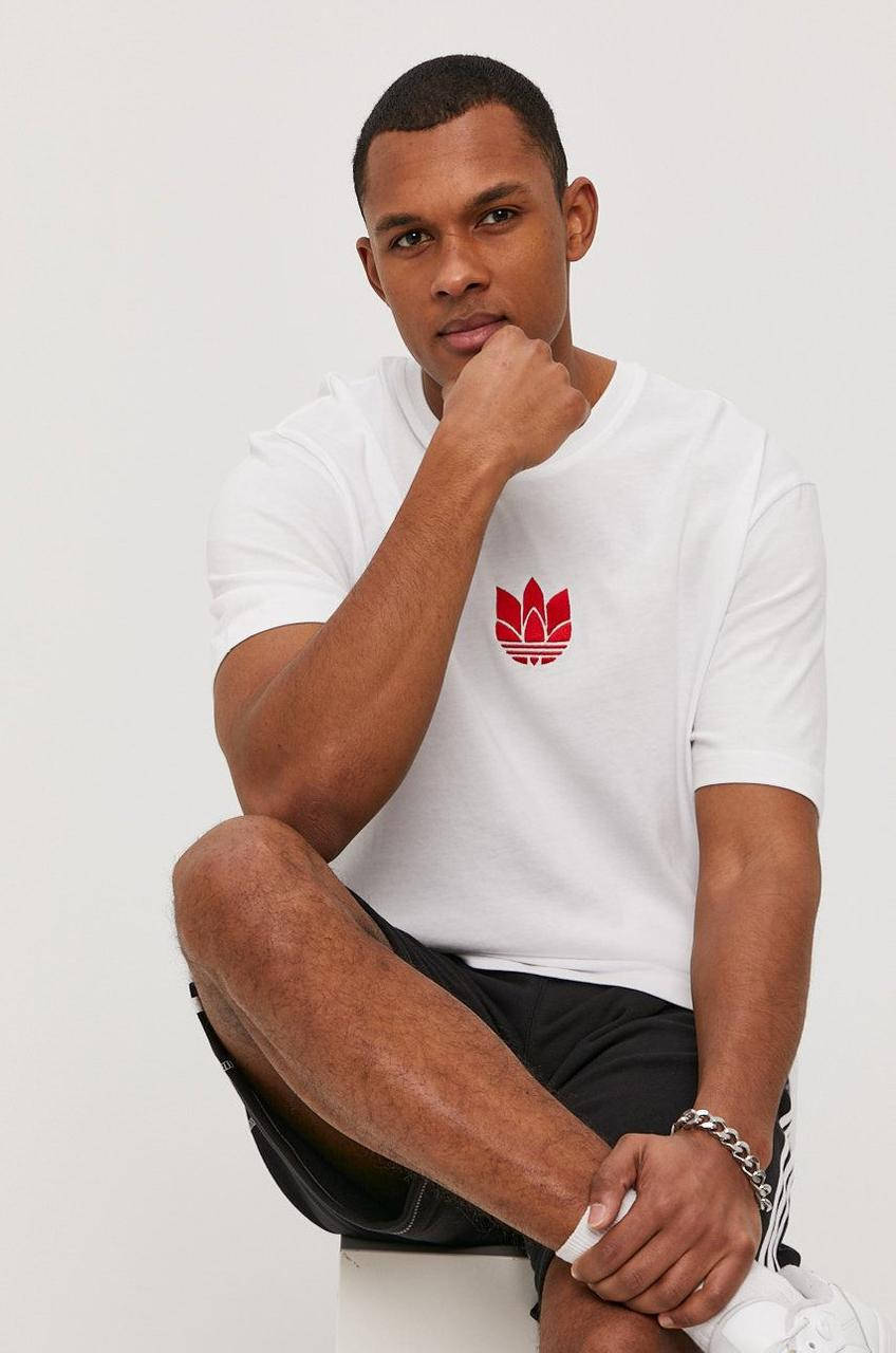 

Футболка мужская Adidas белая адидас XXL