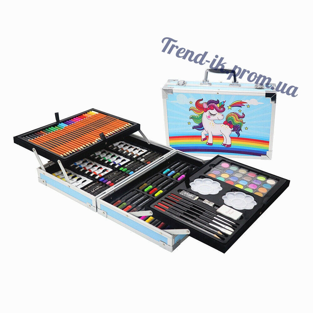 

Художественный набор для рисования 145 предметов в алюминиевом чемоданчике