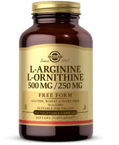 

Аргинин, L-Arginine, Solgar, 500 мг, 100 капсул (SOL-00141)