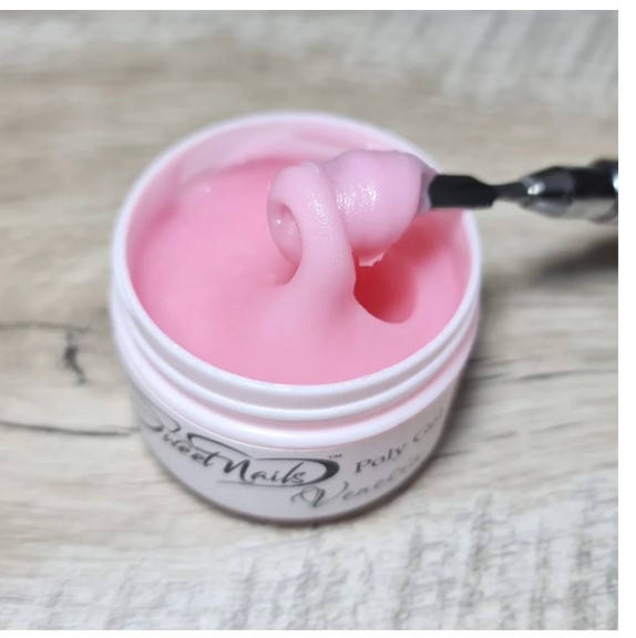 

Камуфлирующий полигель для наращивания ногтей нежно розовый Venice 50г Sweet Nails