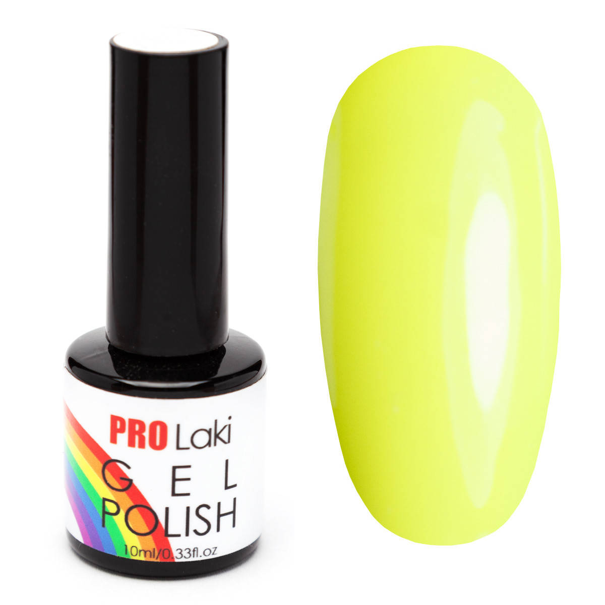 

Гель-лак #44 Неоновый лимон PRO-Laki 10ml, Неоновый желтый