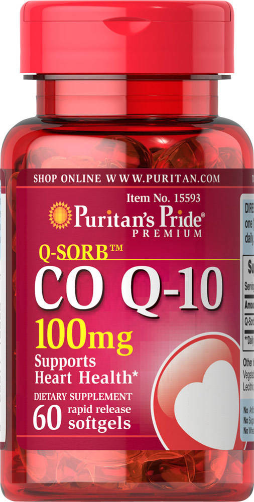 

Co Q-10 100 mg Puritan's Pride, 60 капсул